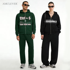 เสื้อฮู้ดดี้ผ้าคอตตอนผสมพรีเมียม 350GSM  "<span class=keywords><strong>Save</strong></span> Your Soul" ผ้าฟลีซเทคโนโลยี ซิปเต็มตัว ทรงหลวม แขนโค้ง สตรีทแวร์ ผู้ชาย/ผู้หญิง  แบบเรียบ - Product Image 2