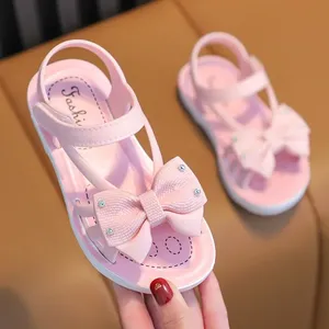 Sandali per ragazze 2025 estate nuovi medi e grandi bambini con fondo morbido principessa spiaggia traspirante 2-10 anni - Product Image 3