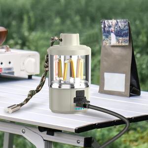 Linterna portátil para acampar, linterna LED recargable por USB, 180 lúmenes, lámpara colgante para tienda de campaña, iluminación ambiental regulable en 3 colores - Product Image 5