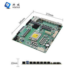 Motherboard industri Intel LGA1700 I3 I5 I7 I9 2 DDR5 64GB Firewall HD VGA 6 I226V 2.5G LAN 2 I210AS serat Gigabit Motherboard - Product Image 6