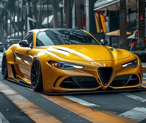 Kit de Carrocería Gran Envolvente Para <span class=keywords><strong>Alfa</strong></span> Romeo Giulia GTAM2 Con Parachoques Delantero y Trasero, Spoilers Laterales, Difusor y Alerón - Product Image 6