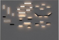 Lampe murale LED longue 24W, en aluminium, étanche IP65, forme boussole, lampe murale LED ovale