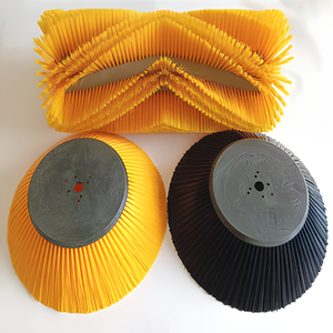 Brosse latérale synthétique à plaque supérieure en plastique pour <span class=keywords><strong>balayeuse</strong></span> de voirie <span class=keywords><strong>Nilfisk</strong></span> Cityranger, brosse à gouttière à poils synthétiques, modèle OEM industriel, la plus vendue - Product Image 5