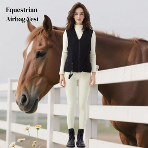 Chaleco de Equitación con Airbag de Nailon y Spandex de Alta Calidad para Montar a Caballo al Aire Libre, Logotipo Personalizado, Protección Anti-heridas, Personalizable - Product Image 1