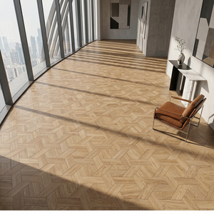 <span class=keywords><strong>Pavimento</strong></span> in Rovere Ingegnerizzato Premium con Finitura Spazzolata, Sistema Click Lock, Doghe Larghe per Uso Commerciale <span class=keywords><strong>e</strong></span> Residenziale - Product Image 2