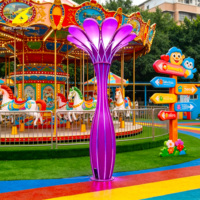 Lampe décorative artistique étanche pour paysage, tour de fleurs, éclairage nocturne pour sites touristiques