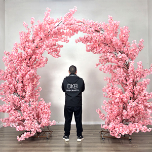Flores Artificiales DKB al por Mayor, Arco de Árbol de Flores de Cerezo Ecológico, Hojas Artificiales para Decoración de Bodas en Interiores/Exteriores - Product Image 1