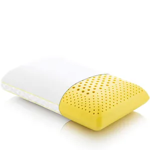 BEDREAMY Memory Foam Pillow Infused Chamomile Pillow Chamomile Oil Aromatherapy Pillow Infused with Real Natural Living Room