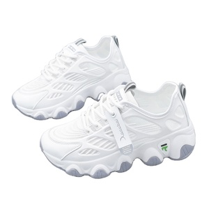 90s white platform sneakers