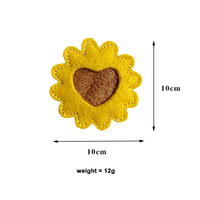 Nouvel ensemble de trois jouets à mâcher pour chats en forme de fleurs, de croissants et de dumplings aux œufs, pour le nettoyage des dents, avec herbe à chat
