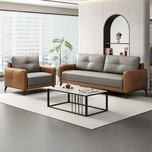 Juego de muebles de oficina ejecutivos modernos de lujo sofá de cuero comercial para el hogar Oficina apartamento sala de estar dormitorio - Product Image 4