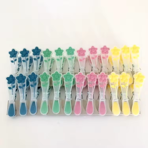 Pinces à <span class=keywords><strong>linge</strong></span> multifonctionnelles en plastique robustes avec <span class=keywords><strong>ressort</strong></span> pour chaussettes, poignée souple pour sacs et chaussures, usage domestique - Product Image 4