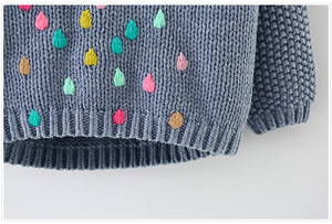 Pull de Noël en laine fait main pour enfants, col rond, pas cher, de haute qualité - Product Image 5