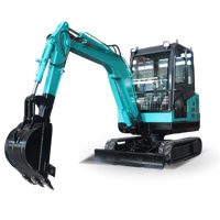 Excavator Mini 3,5 Ton dengan Attachment Trencher untuk Pemasangan Kabel dan Lanskap