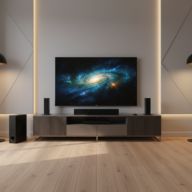 Samtronic 5.1ch 36-Inch Detachable Sound Bar for Smart TV with Subwoofer 500W Peak Power for 5.0 7 Speakers 3-in-1 Design