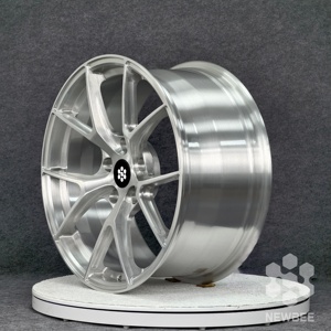 722auto NB สีเงินด้าน ล้อฟอร์จขอบ 18-20 นิ้ว แบบ Step Lip ขอบลึกเว้า 5x112 5x114.3 สำหรับ Porsche 911 Classic <span class=keywords><strong>BMW</strong></span> E30 Mercedes <span class=keywords><strong>W124</strong></span> - Product Image 2