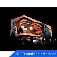Affichage LED 3D à œil nu, panneau d'affichage publicitaire 3D extérieur, affichage LED polychrome P5 P6 P8 P10, grand écran LED 3D