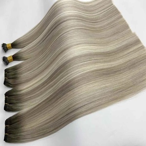 <span class=keywords><strong>Extensiones</strong></span> de Cabello Humano Virgen, <span class=keywords><strong>Extensiones</strong></span> de Pelo Rubio Ceniza, Raíces Oscuras, <span class=keywords><strong>Balayage</strong></span>, Máquina de Resaltado Gris, Doble Trama - Product Image 2