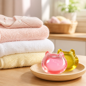 Capsules de lessive liquide à chambre unique 8g, forme personnalisée, colorées et originales, vente en gros usine - Product Image 4