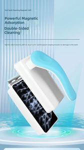 Brosse magnétique de nettoyage pour aquarium, écologique, en plastique, design rectangulaire, sans angle mort, outil de décapage des algues - Product Image 3