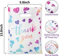 Sacs de courses en plastique HDPE recyclables pour la vente au détail, imprimés en sérigraphie, pour supermarchés, petites entreprises et boutiques – Merci pour votre commande !