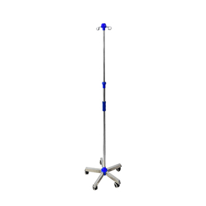 Soporte <span class=keywords><strong>de</strong></span> goteo IV <span class=keywords><strong>de</strong></span> acero inoxidable ajustable <span class=keywords><strong>de</strong></span> primera calidad Soporte <span class=keywords><strong>de</strong></span> infusión portátil extraíble 4 ganchos para uso en hospitales Venta al por mayor <span class=keywords><strong>de</strong></span> fábrica - Product Image 2