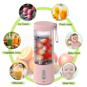 <span class=keywords><strong>Tiktok</strong></span> Vente Chaude Ménage 450ml Fruit Ice Mixer Cup USB Charge Juicers Smoothie Mixer Blender avec Brosse Propre - Product Image 4