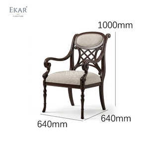 <span class=keywords><strong>Fauteuil</strong></span> à dossier en treillis Meridian Regency |   Sièges d'appoint classiques français de luxe - EKAR - Product Image 6