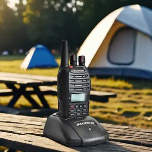 BAOFENG Walkie Talkie FM BF-B5 Dual Band, Radio dua arah genggam dengan penerimaan tinggi