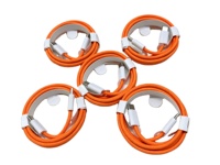 Kabel Pengisian Daya 60W PD Tipe C ke Tipe C, Pengisian Cepat Aman Tanpa Merusak Perangkat, Kabel Transfer Data 27W 60W Spesifikasi Ganda Berbahan Nilon Kepang