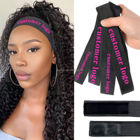 Bandes de Cheveux Naturels en Dentelle pour Personnalisation en Gros, Bandeaux Fondants, Support LOGO Personnalisé, Bande Élastique pour Perruque, Outil d'Installation de Cheveux