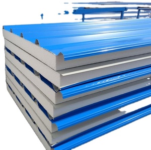 Pannello ondulato della parete e del tetto del Sandwich EPS isolato dei <span class=keywords><strong>materiali</strong></span> da costruzione del metallo - Product Image 1