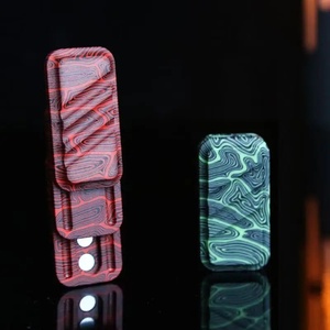 EDC Metal Push Slider Fidget Spinner en alliage durable avec fibre de verre, cadeaux sensoriels pour adultes autistes - Product Image 3