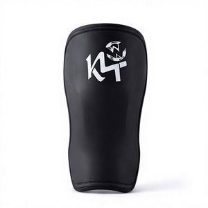 Protège-tibias en tissu de coton KLTW INT'L, légers, protection de base, coque en PP durable, pour le kickboxing, adultes, toutes saisons, colorés - Product Image 1