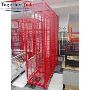 Meuble de style industriel simple, casier mobile en métal robuste pour vêtements de pompier, pour entrepôt et logistique - Product Image 2