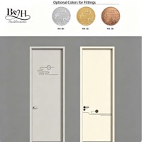 Portes intérieures modernes en bois massif, personnalisées, écologiques, résistantes au feu, silencieuses et plates, pour la maison, impression 3D