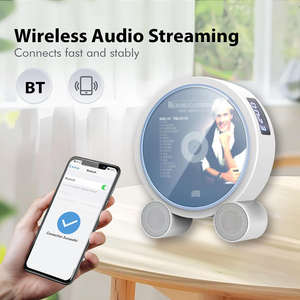 Reproductor de CD Portátil de Madera con Altavoces Bluetooth, Control Remoto y Pantalla Digital para Música en Casa, Aprendizaje de Idiomas y Audiolibros - Product Image 6