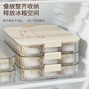 Dumpling Box Household Food Grade Refrigerator Organizer Stackable Freshness Preservation Quick Freezing Storage Container - Product Image 3