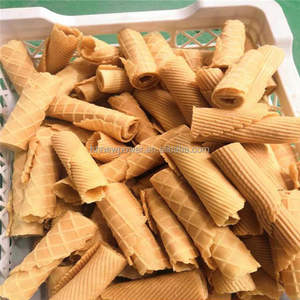 Barquillos comerciales que hacen la máquina de galletas de gofres máquina de rollo de huevo máquina de oblea de diseño cruzado de pan de comunión - Product Image 2