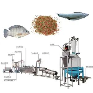 Macchina per la lavorazione automatica dell'attrezzatura per l'alimentazione del pesce per acquacoltura 1000kg all'ora macchine per l'alimentazione del pesce