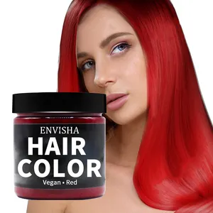 Alta Qualidade Semi-Permanente Cabelo Vermelho Cor Dye Nutritious Condicionador Penteado Cor Cera Para Festa