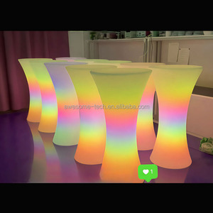 Mesa de <span class=keywords><strong>Bar</strong></span> Moderna con Barra de Luz LED de Plástico y Control Remoto para Uso en Bares y Hoteles - Product Image 5