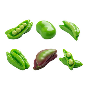 Ornement miniature en résine Dp en forme de pois, artisanat alimentaire, décoration d'intérieur, modèle réaliste, accessoire de bricolage - Product Image 5