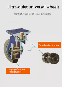 รถเข็นไฟฟ้าสองชั้น JIN YANG HU แบบมีเซ็นเซอร์ตรวจจับการเคลื่อนไหว รถเข็นพื้นเรียบสำหรับคลังสินค้า โลจิสติกส์ การขนส่งสินค้า และการหยิบสินค้า - Product Image 4