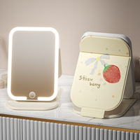 Miroir de maquillage de bureau avec marque privée Miroirs de bain à LED blancs de haute qualité Vente en gros