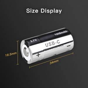 C Piller Şarj Kablolu USB Şarj Edilebilir Lityum C Hücreli Piller 3.7V Tip C Pil El Feneri Hediyesi Kazanın - Product Image 5