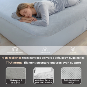 Matelas gonflable en TPU à vente chaude, matelas pneumatique à points de suture, matelas doux et confortable en tissu à points de suture - Product Image 4