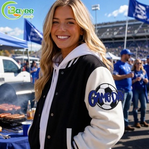 Parches Termoadhesivos de Letras de Chenilla con Purpurina para el Día del Partido de Fútbol, Bordados al por Mayor, Lentejuelas Personalizadas para Ropa y Sombreros - Product Image 3