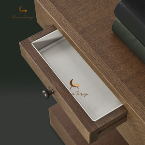 Modern Interior Wooden Walnut Side <b>Table</b> Nordic Hotel Room Decorative Magazine Balcony Corner - Product Image 2