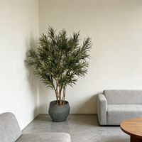 Maßgefertigte Moderne 230CM Künstliche Aralia Topfpflanze für Möbel-Showrooms, Hotels, Büros, Eckdekoration, Künstliche Pfauenpflanzen
